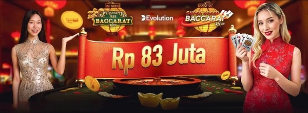 Evolution Lucky Red: Hadiah hingga Rp83.700.000 menanti para petaruh