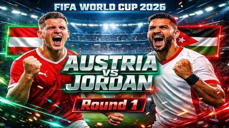 Prediksi Piala Dunia 2026 Austria vs Yordania 11.00 WIB, 17 Juni