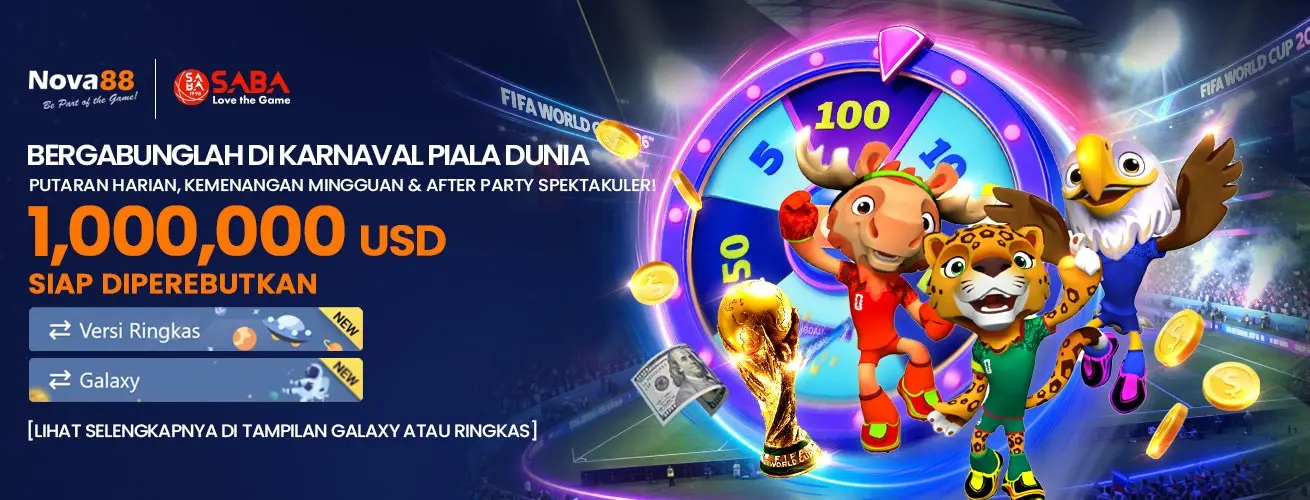 Karnaval Piala Dunia 2026 Nova88 – Rebut Hadiah Fantastis Hingga USD 1.000.000