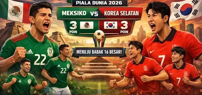 Prediksi Piala Dunia 2026 Meksiko vs Korea Selatan 08.00 WIB, 19 Juni