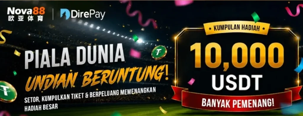 Piala Dunia Undian Beruntung Nova88 – Kesempatan Memenangkan 10.000 USDT di Musim World Cup 2026