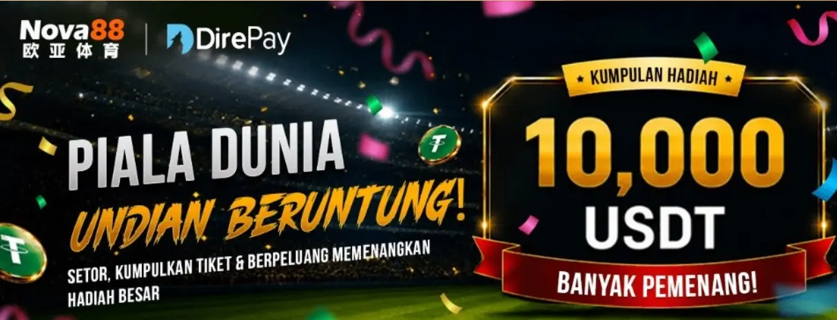 Piala Dunia Undian Beruntung Nova88 – Kesempatan Memenangkan 10.000 USDT di Musim World Cup 2026