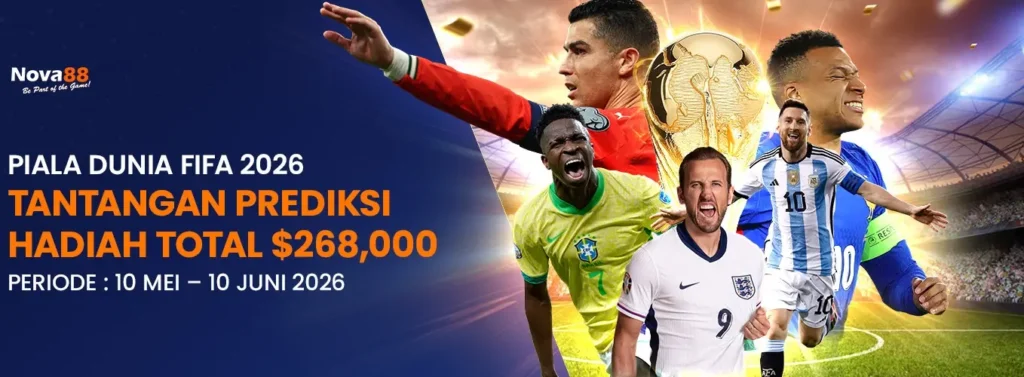 Promo Piala Dunia 2026 – Kesempatan Meraih Bonus Besar Bersama Nova88