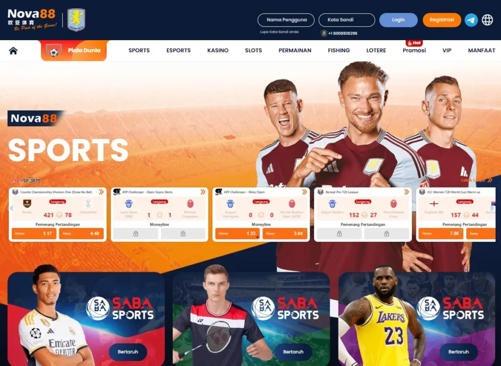 homepage nova88