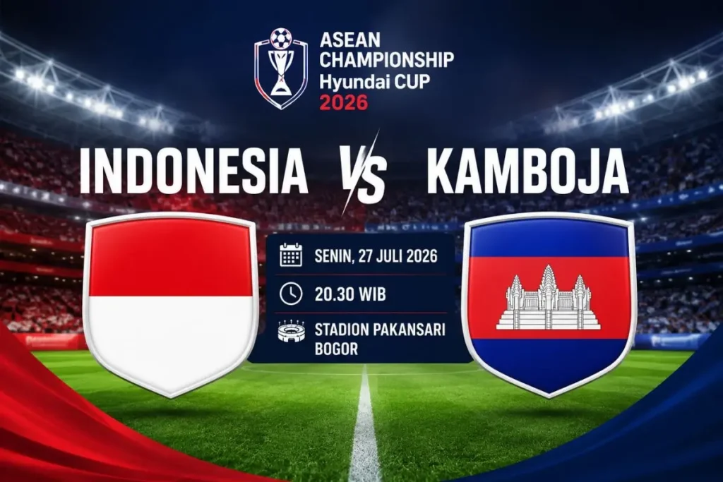 Prediksi ASEAN Cup 2026 Indonesia vs Kamboja Pukul 20.30, 27 Juli