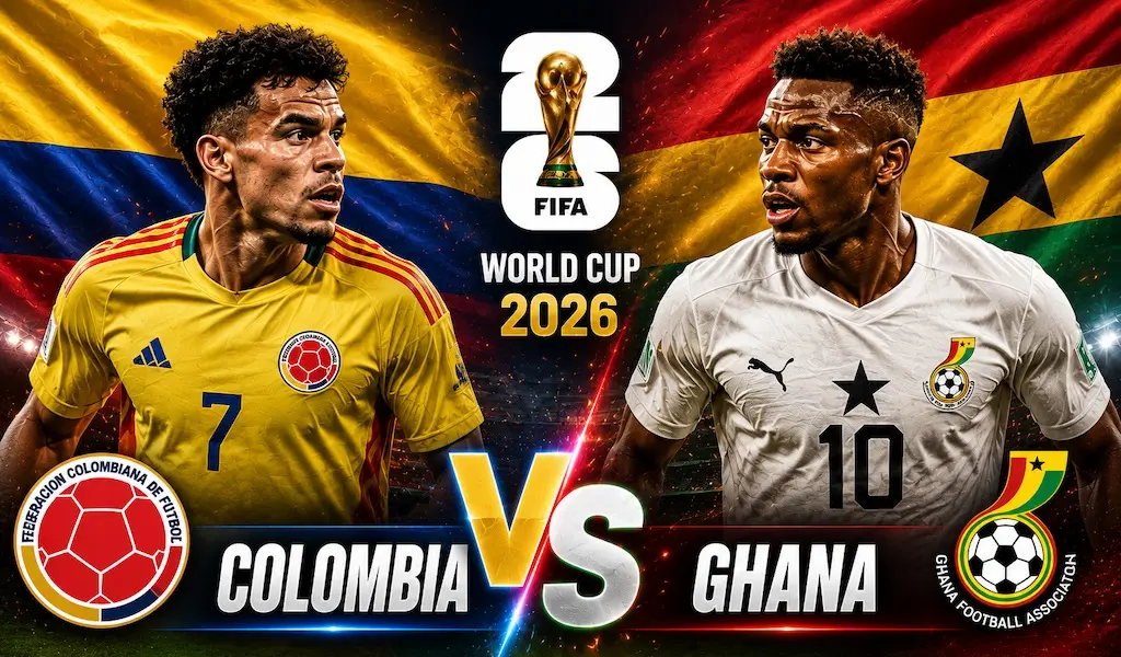 Prediksi Piala Dunia 2026 Kolombia vs Ghana 08.30 Tanggal 4 Juli